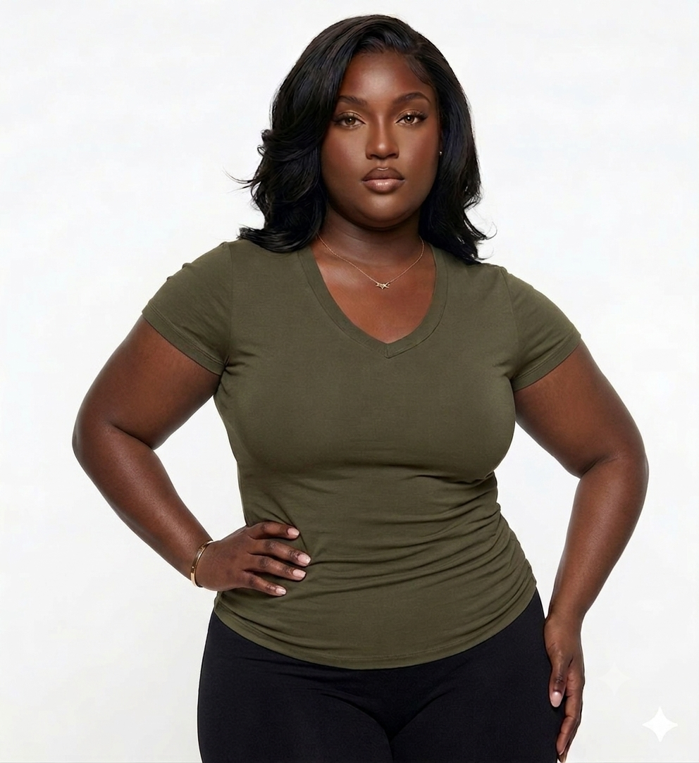 Plus Size Premium V-Neck Top