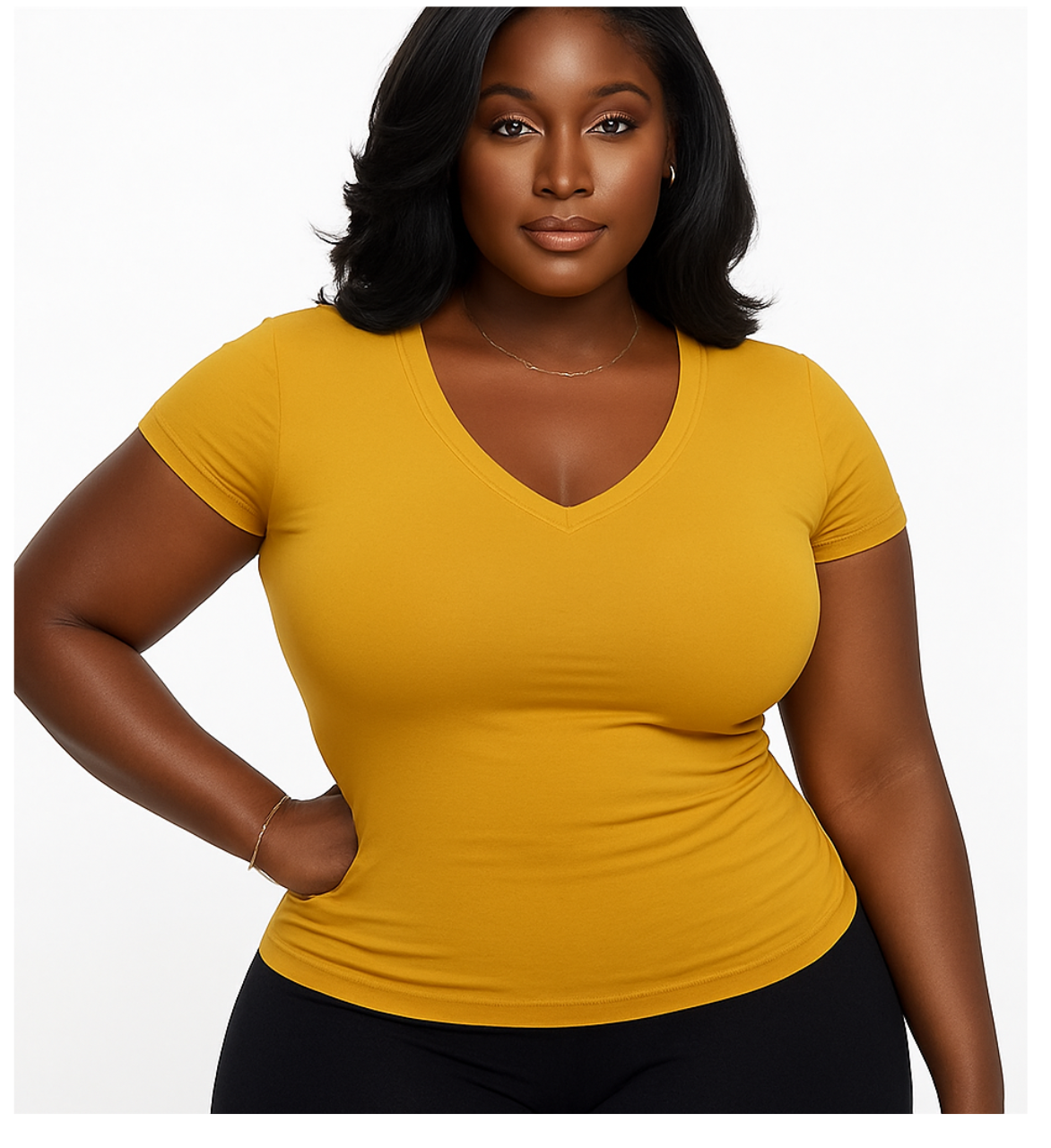 Plus Size Premium V-Neck Top