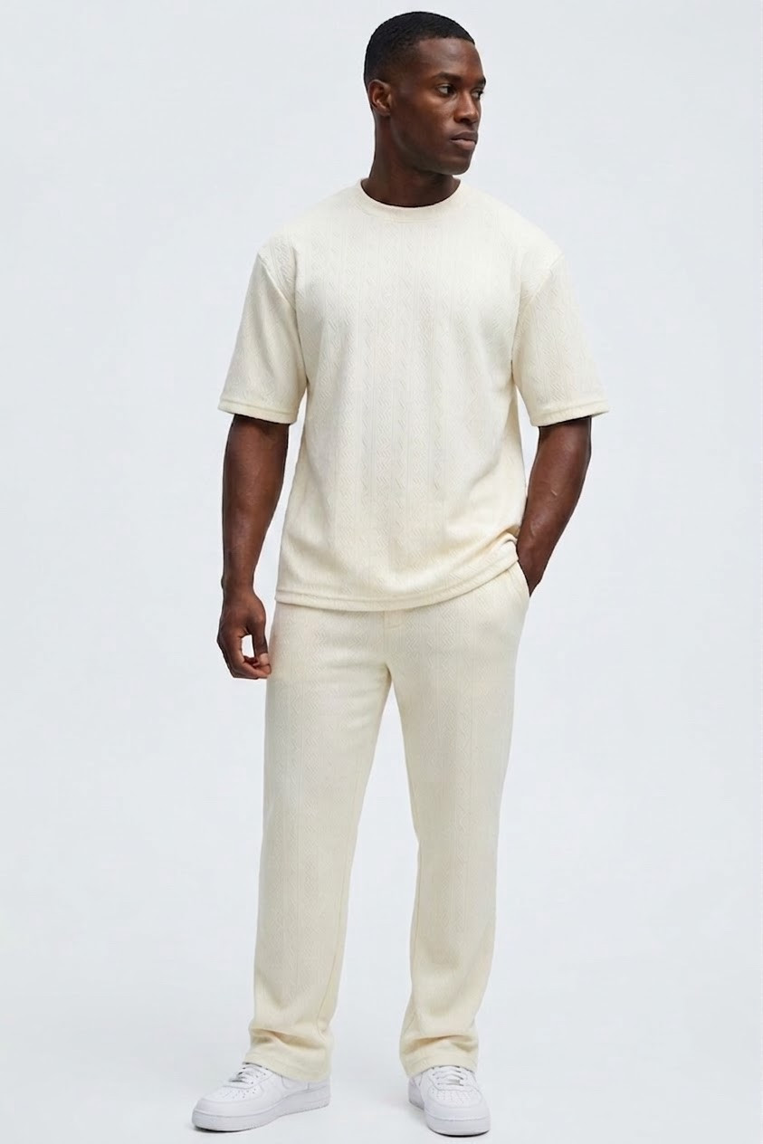 Men Two-Piece Trousers And Shirt