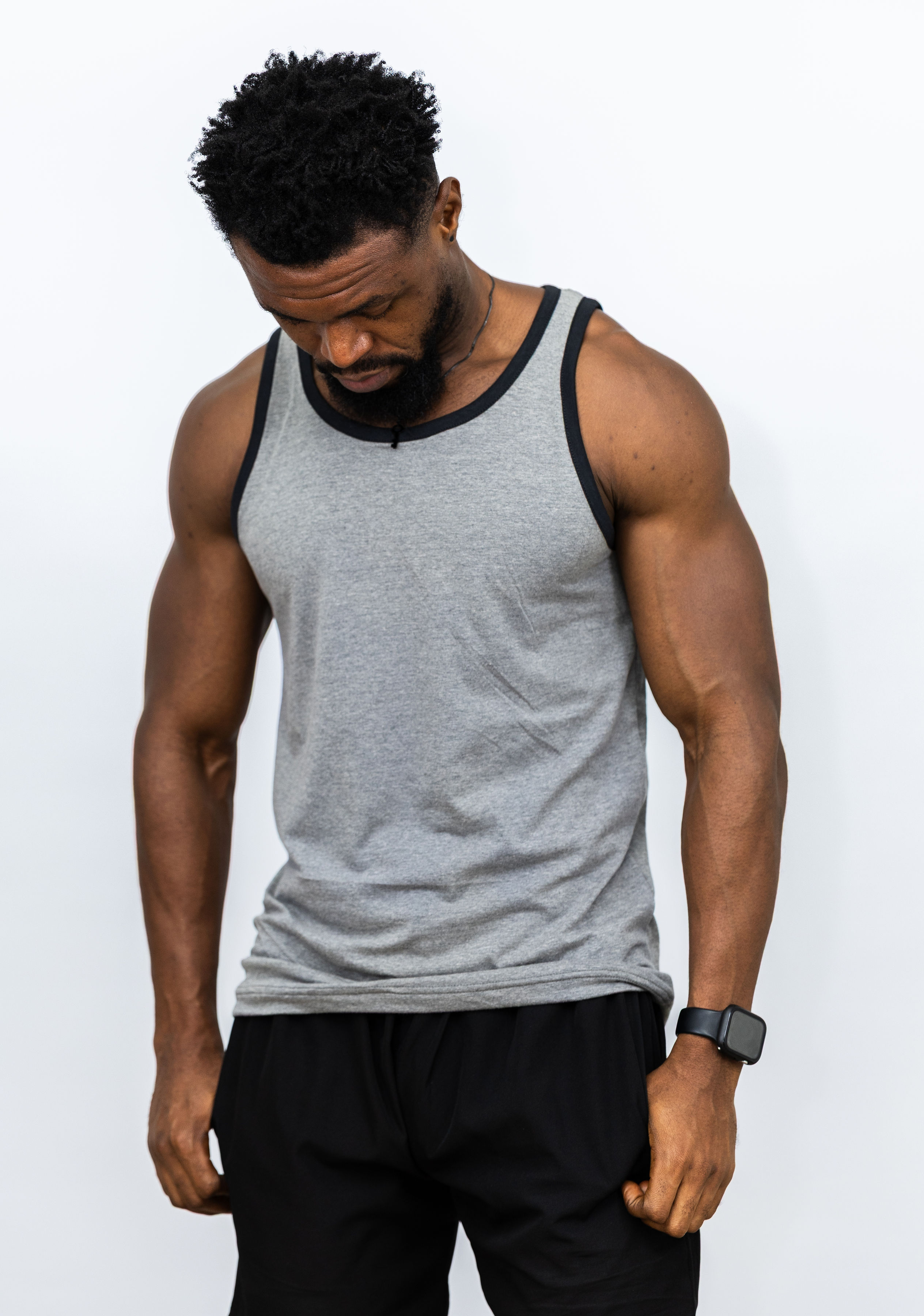 Men Grey Singlet