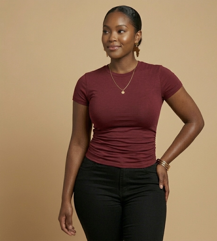 New Premium Basic Top (Maroon)