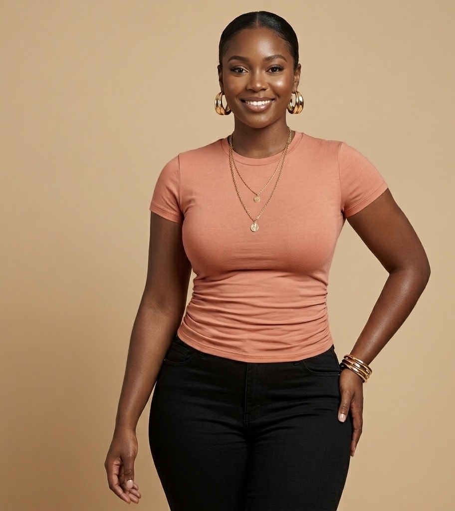 New Premium Basic Top (Peach)