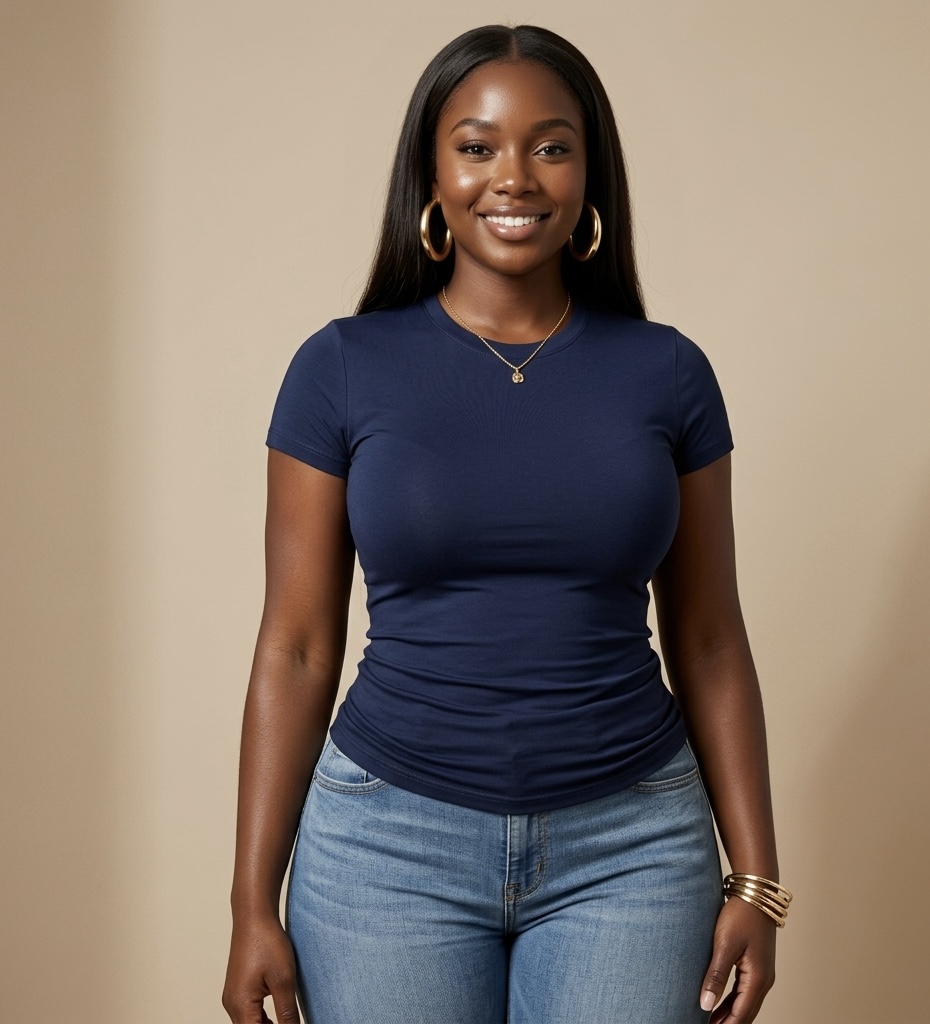 New Premium Basic Top (Navy Blue)
