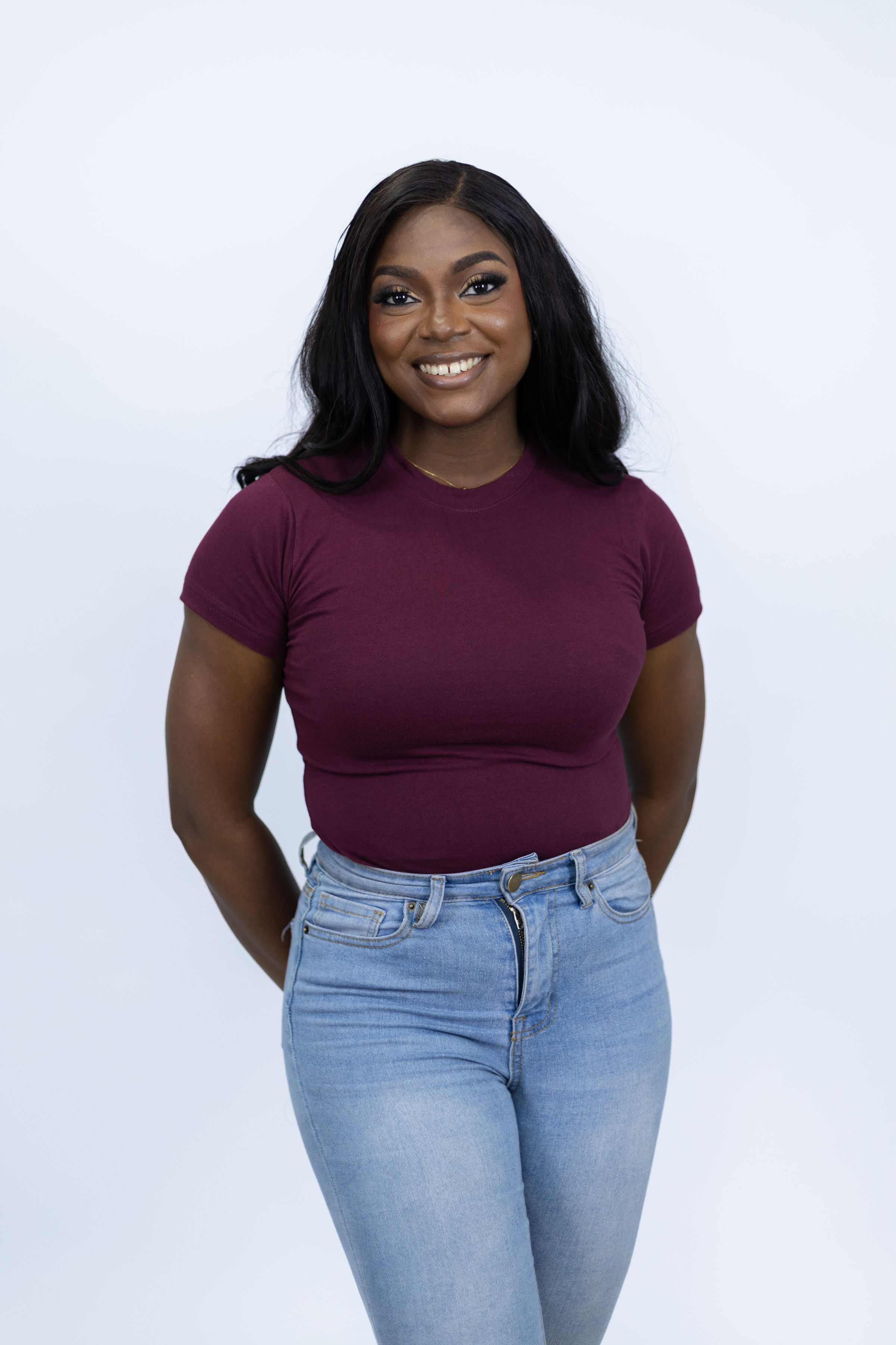 Maroon Women High Neck Bodysuit